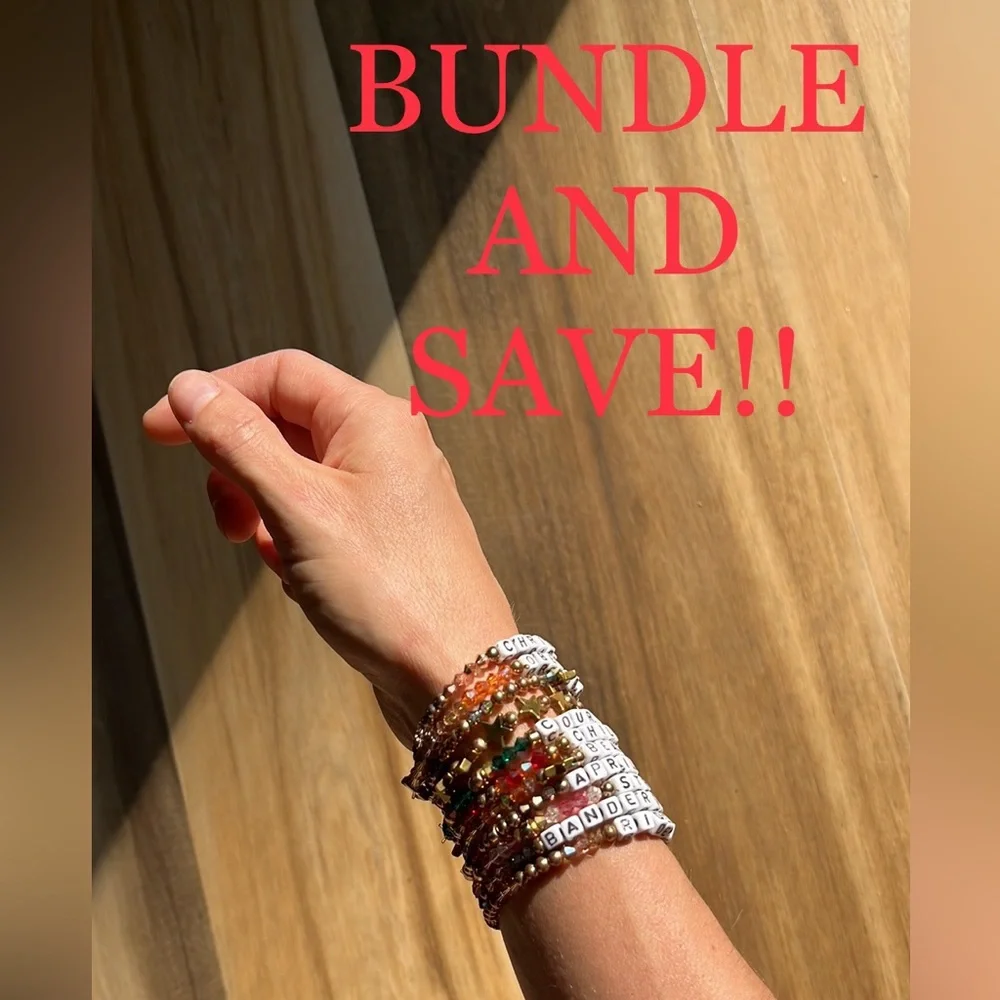 Beautiful Handmade Word Bracelets ACT‎ JUSTLY LOVE MERCY WALK HUMBLY *set of 3* - Picture 6 of 7